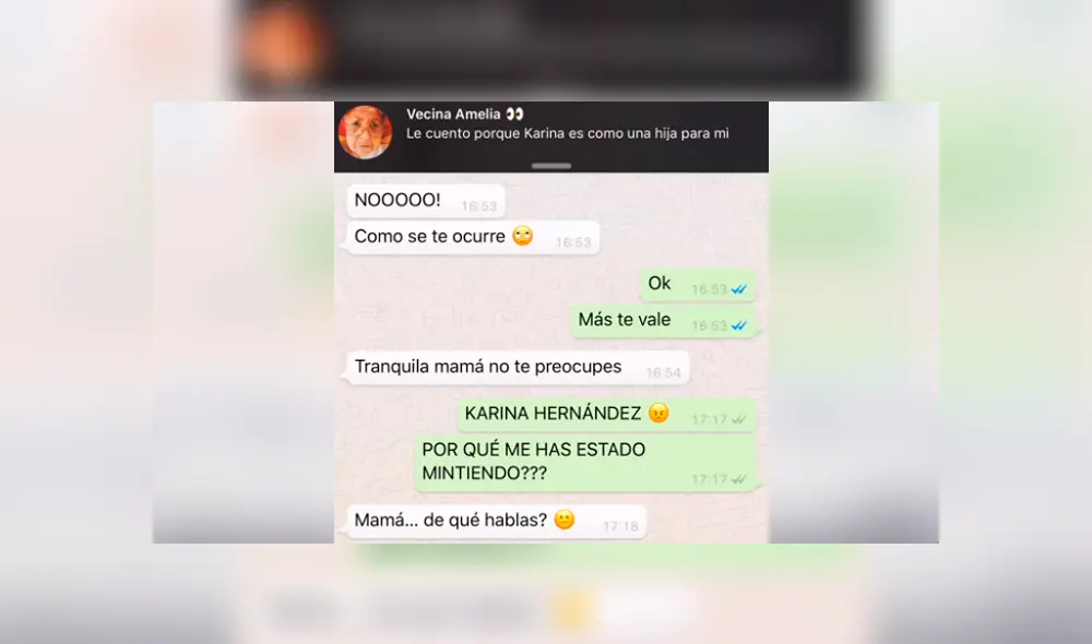 WhatsApp: Vecina 'chismosa' se entera que chica tiene un 'sugar daddy' y le cuenta a su mamá [VIDEO] 