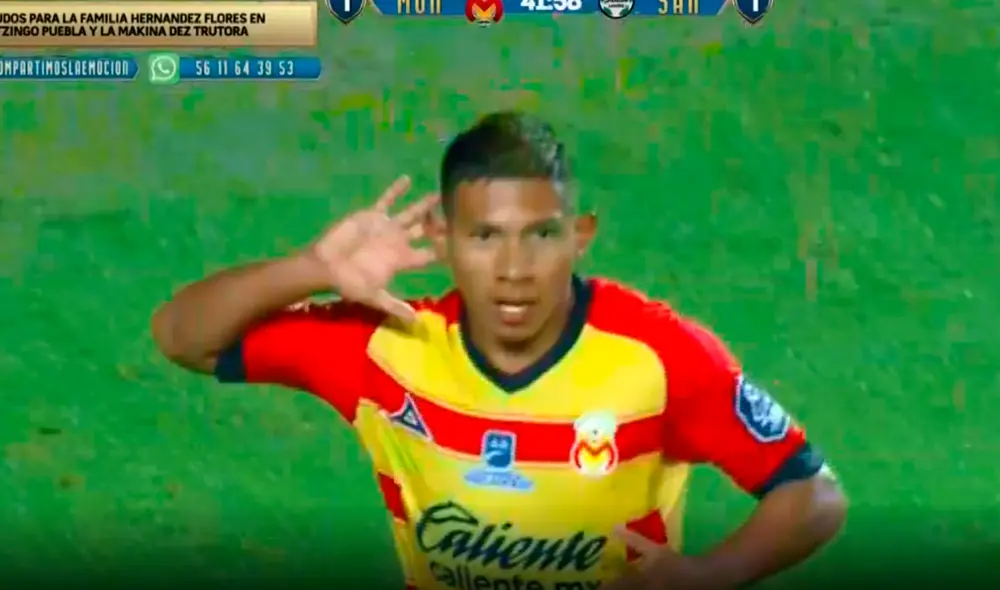 Edison Flores marcó un golazo y una asistencia en el partido entre Monarcas Morelia y Santos Laguna por Liga MX. | Foto: TV Azteca Edison Flores marcó un golazo y una asistencia en el partido entre Monarcas Morelia y Santos Laguna por Liga MX. | Foto: TV Azteca