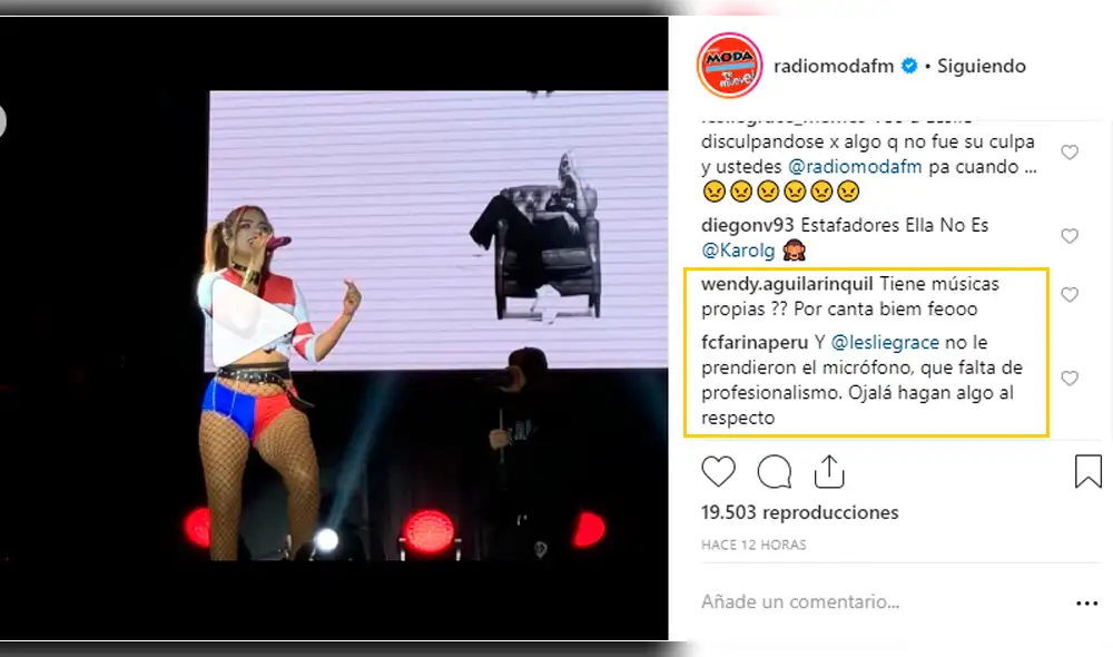 Usuarios culpan a Karol G de sabotear show musical de Leslie Grace [VIDEO]