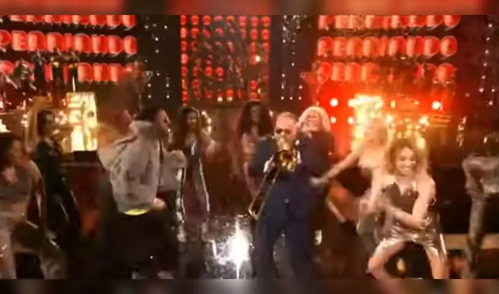 Reykon con Willie Colón en los Premios Lo Nuestro 2020