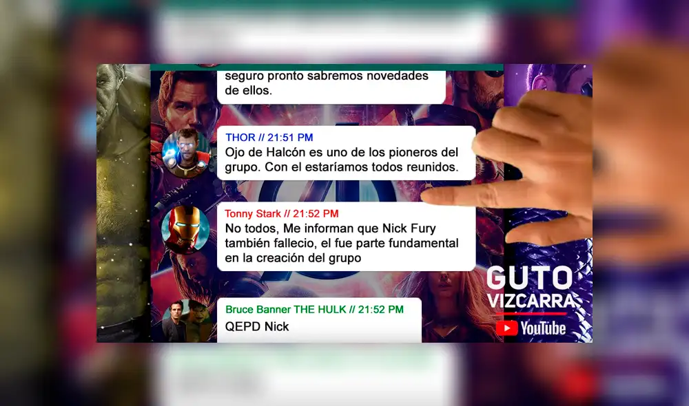 WhatsApp: esta fue la conversación de la Capitana Marvel con Los Vengadores previo a Avengers 4 [FOTOS]
