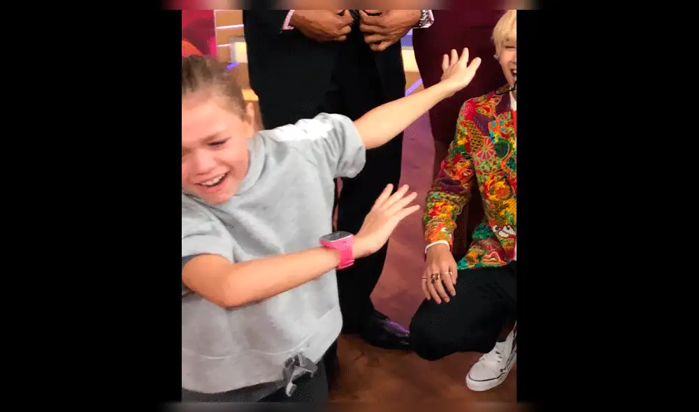 Niña se emociona al ver a BTS en vivo y reacción de Jimin se robó todas las miradas