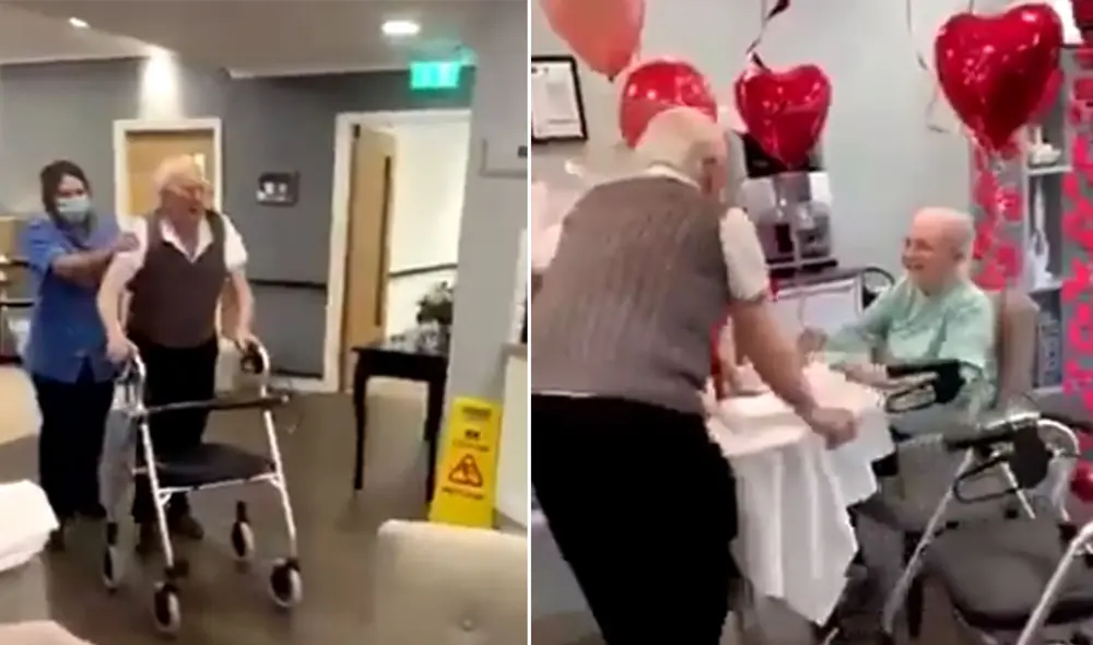 Desliza las imágenes para ver más detalles sobre esta conmovedora sorpresa de una anciana a su esposo. Foto: captura de YouTube