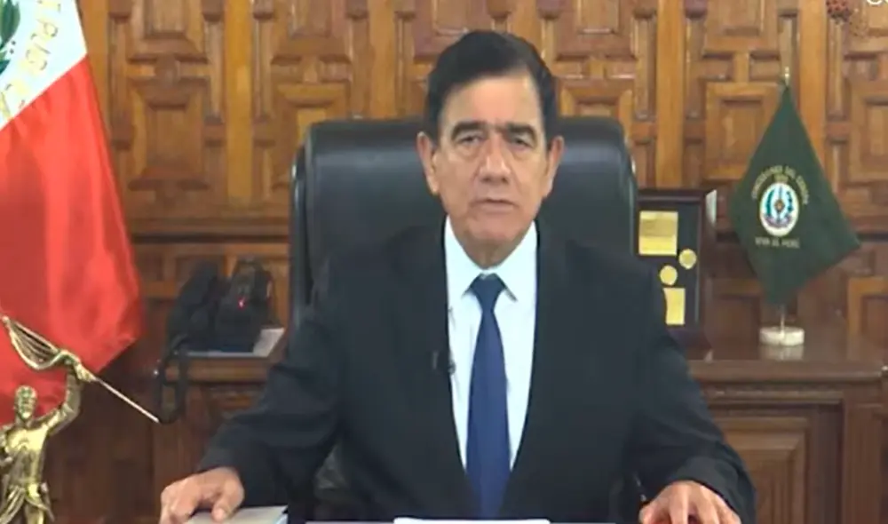 José Williams emitió un pronunciamiento tras mensaje a Nación de Pedro Castillo. Foto: captura Congreso TV