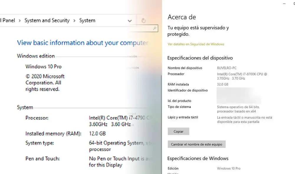 Cada vez son más los apartados del panel de control que desaparecen de las opciones por defecto en WIndows 10 y algunas no tienen reemplazo. Foto: Microsoft