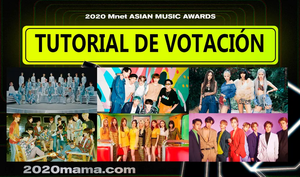 Guía interactiva para votar en los 2020 MAMA y cómo participar en el concurso para ser invitado al show online. Foto: Composición LR / Mnet