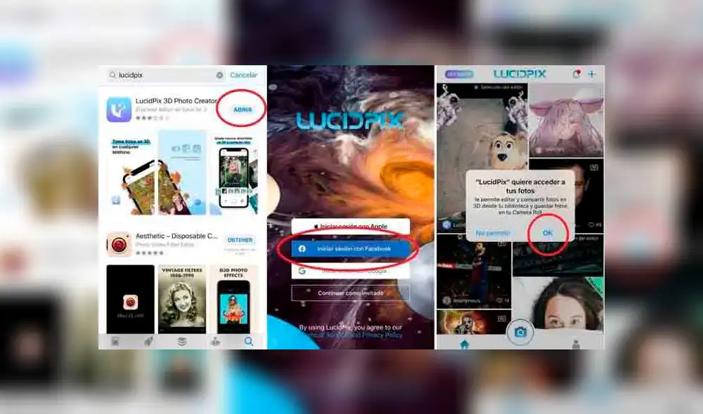 La aplicación LucidPix es una solución para tomar fotos en 3D. (Fotos: Paréntesis) La aplicación LucidPix es una solución para tomar fotos en 3D. (Fotos: Paréntesis)