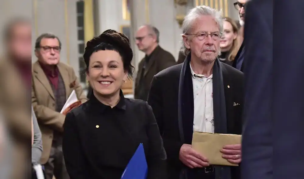 Olga Tokarczuk y Peter Handke Olga Tokarczuk y Peter Handke