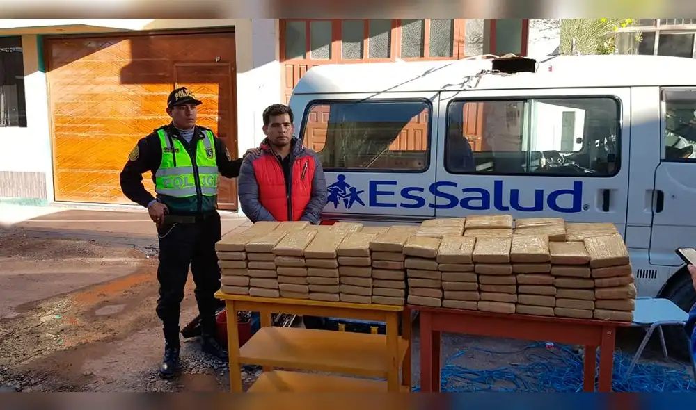 Puno: usaban logo de EsSalud en vehículo para transportar droga a Juliaca [VIDEO]