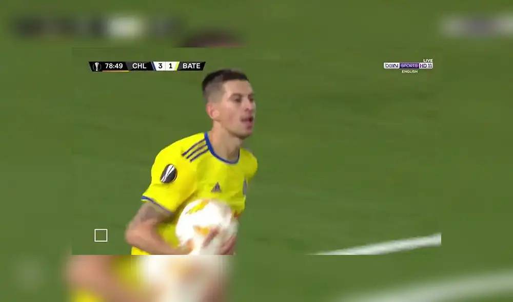 Europa League: peruano Alexei Ríos anotó gol del Bate Borisov ante Chelsea [VIDEO]