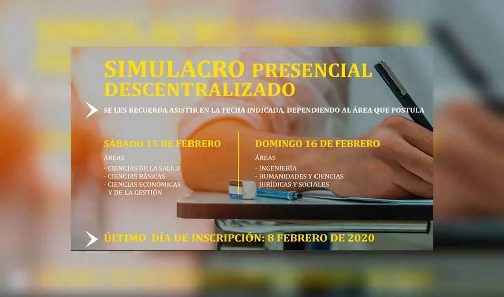 Simulacro San Marcos 2020-2: coteja AQUÍ los puntajes, según tu sede y especialidad