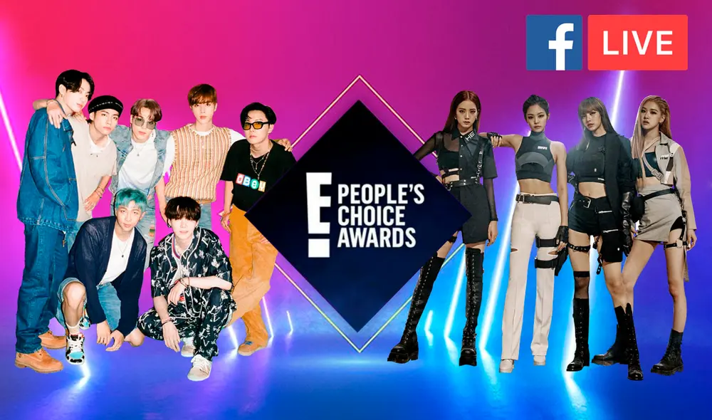 Ver los People Choice Awards 2020 ONLINE en YouTube. Foto: Composición LR / E! / YG / Big Hit Ver los People Choice Awards 2020 ONLINE en YouTube. Foto: Composición LR / E! / YG / Big Hit