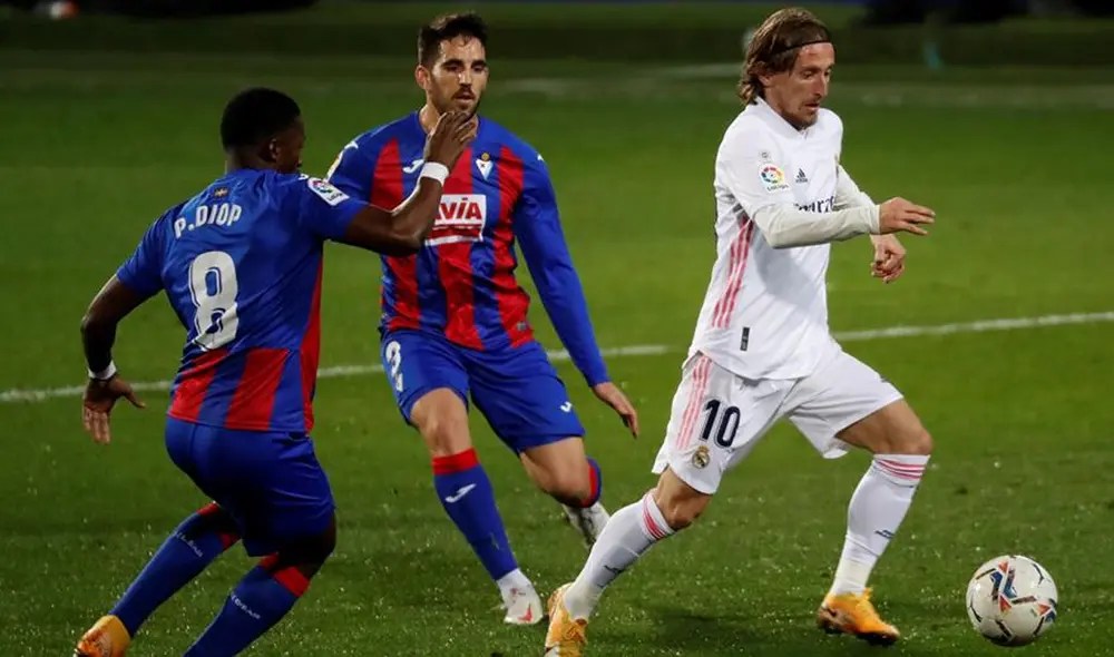 Real Madrid vs. Eibar en la jornada 14 de LaLiga Santander. Foto: EFE