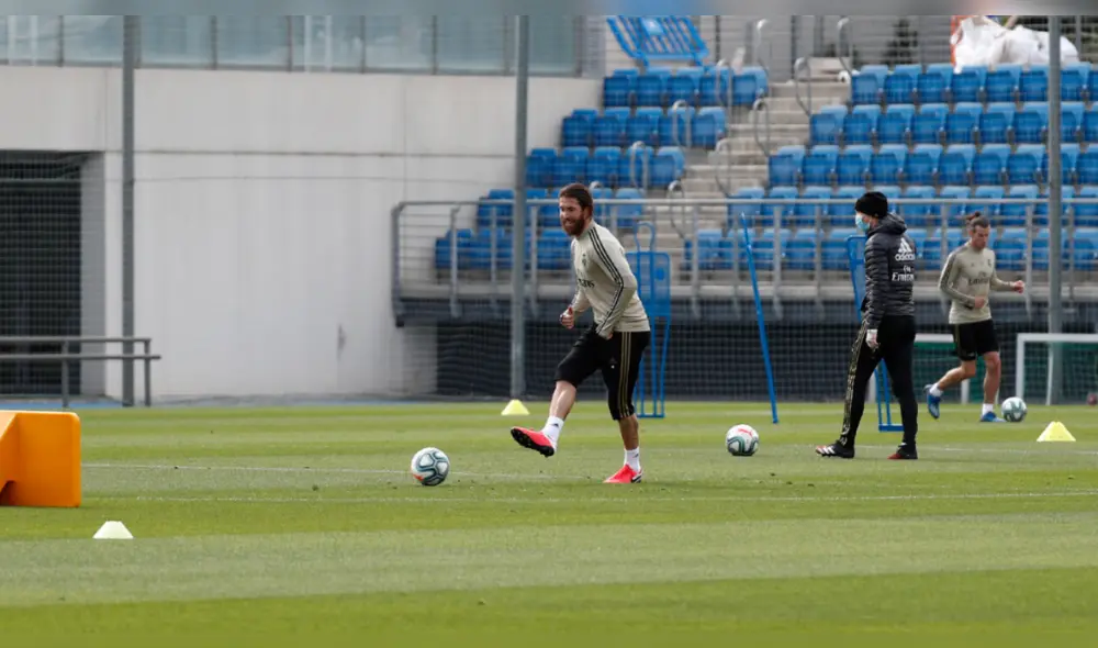 Real Madrid volvió a los entrenamientos para volver a LaLiga. Foto: AFP Real Madrid volvió a los entrenamientos para volver a LaLiga. Foto: AFP