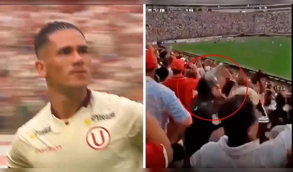Universitario de Deportes: Policía celebró el gol de Jonathan dos Santos.