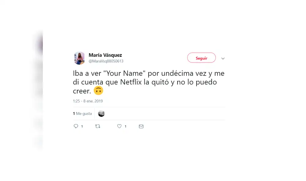 Netflix: Your Name sale del servicio y fans comparten su molestia en redes