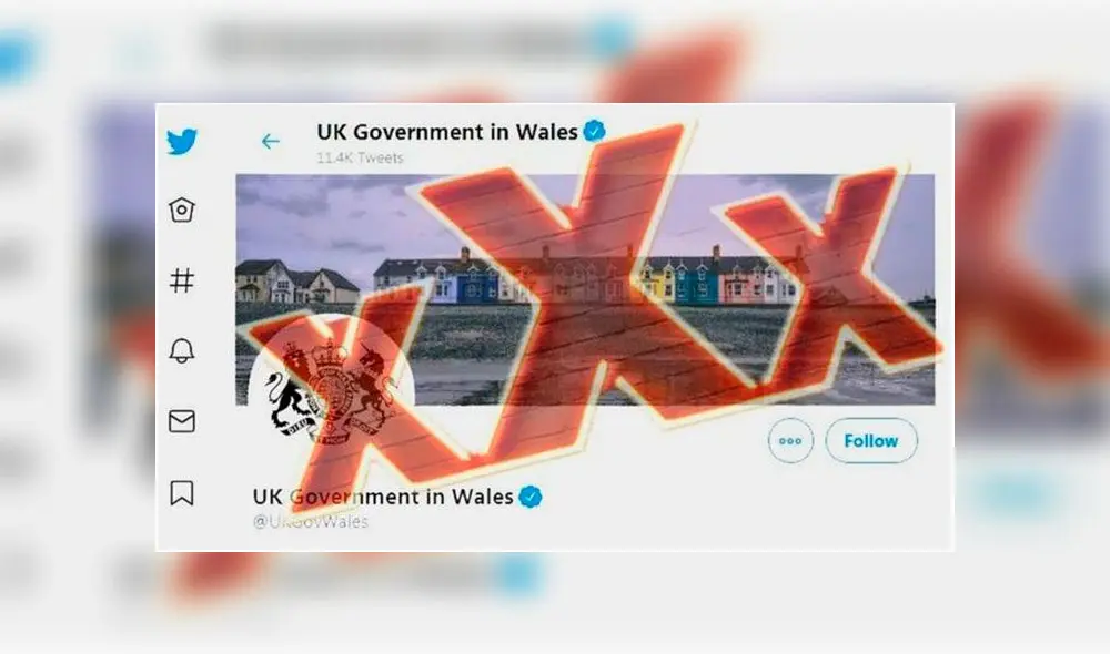 La cuenta, que tiene más de 14 mil seguidores, se describe como "La cara del gobierno del Reino Unido en Gales y la voz de Gales en Whitehall". Foto: Twitter