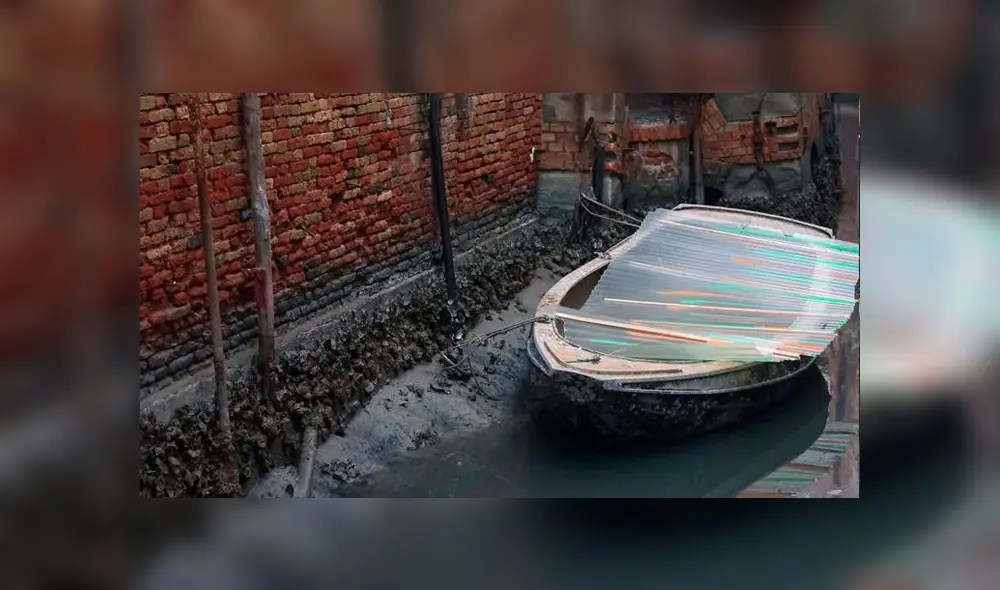 Venecia es perjudicada por periodo de sequía. Foto: Anteo Marinoni/LaPresse via ZUMA Press/Shutterstock