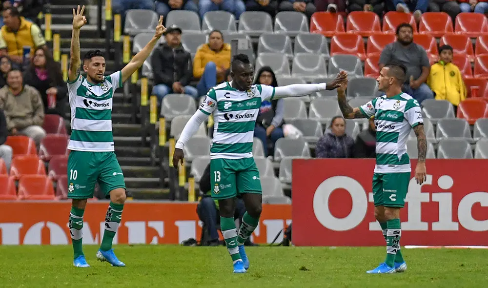América perdió de local ante el Santos Laguna por la fecha 17 del Torneo Apertura 2019 de la Liga MX. | Foto: AFP