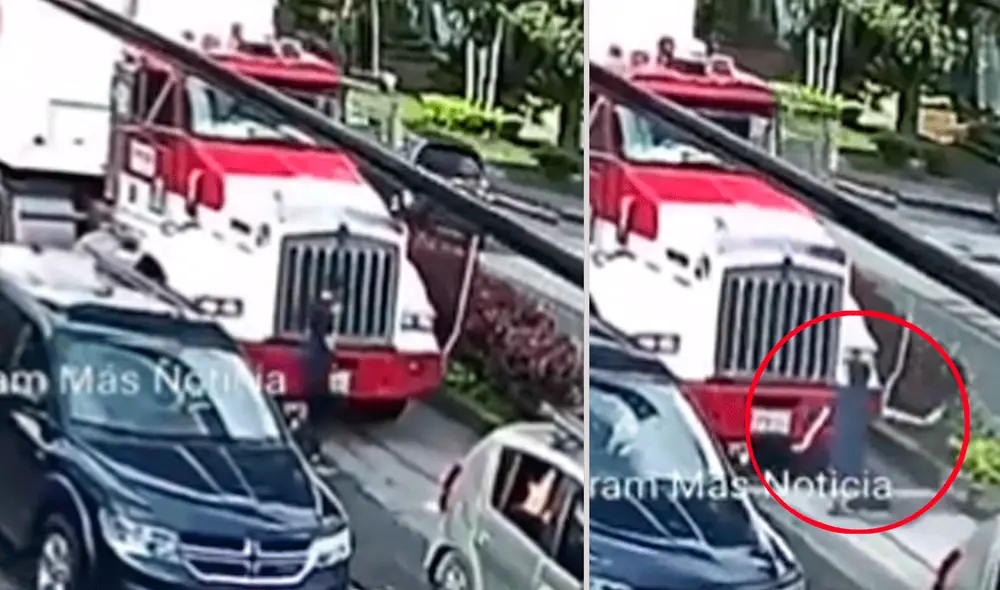 Afortunadamente, la joven salió ilesa luego de sufrir un aparatoso accidente de tránsito. Foto: captura / Twitter @DenunciasAntio2