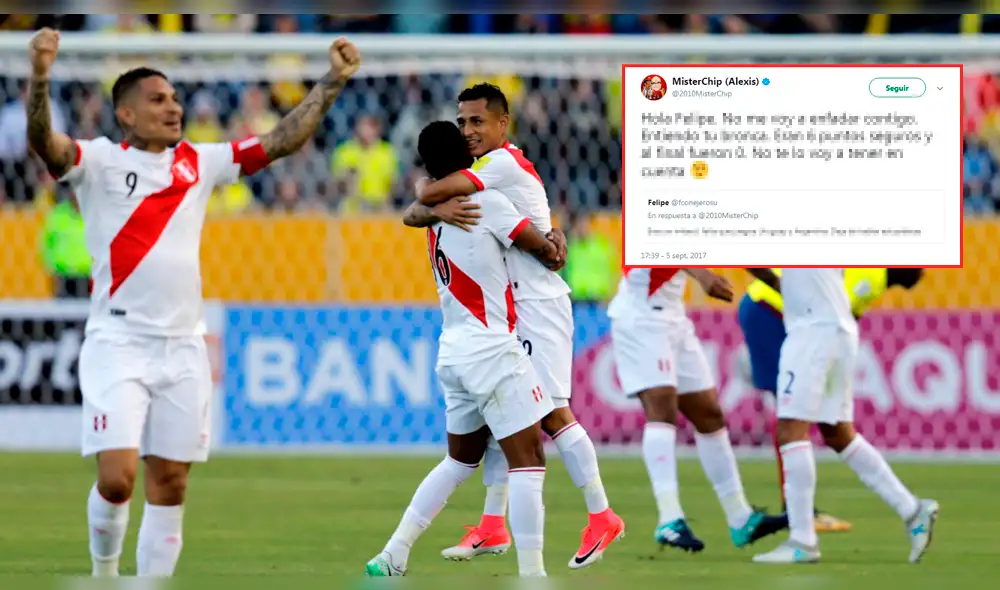 Chileno ataca a Mister Chip por celebrar triunfo de Perú; la respuesta fue genial