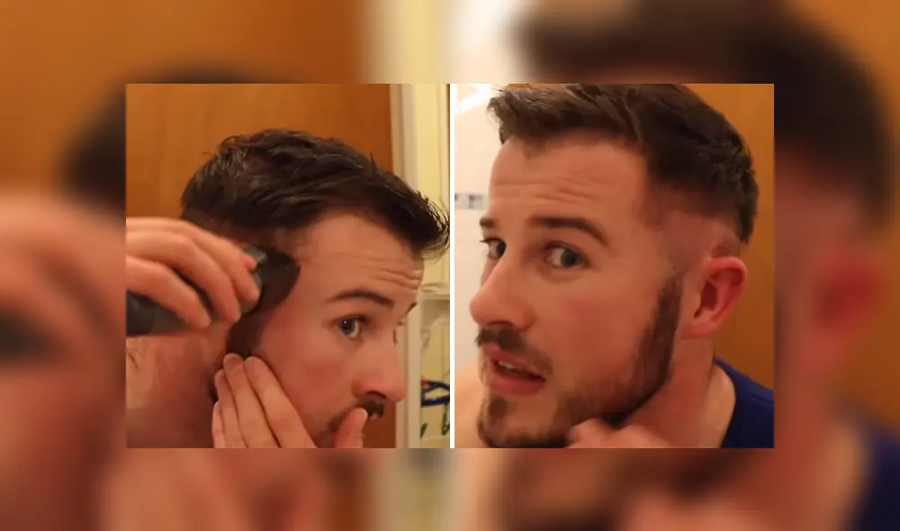 A través de Facebook se hizo viral el terrible resultado de un joven luego de trata de cortarse el cabello por sí mismo.