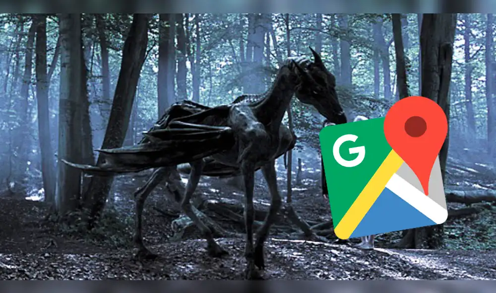 Google Maps: Impactado quedó Fan de Harry Potter al encontrar un 'Thestral' jalando las carretas [FOTOS]