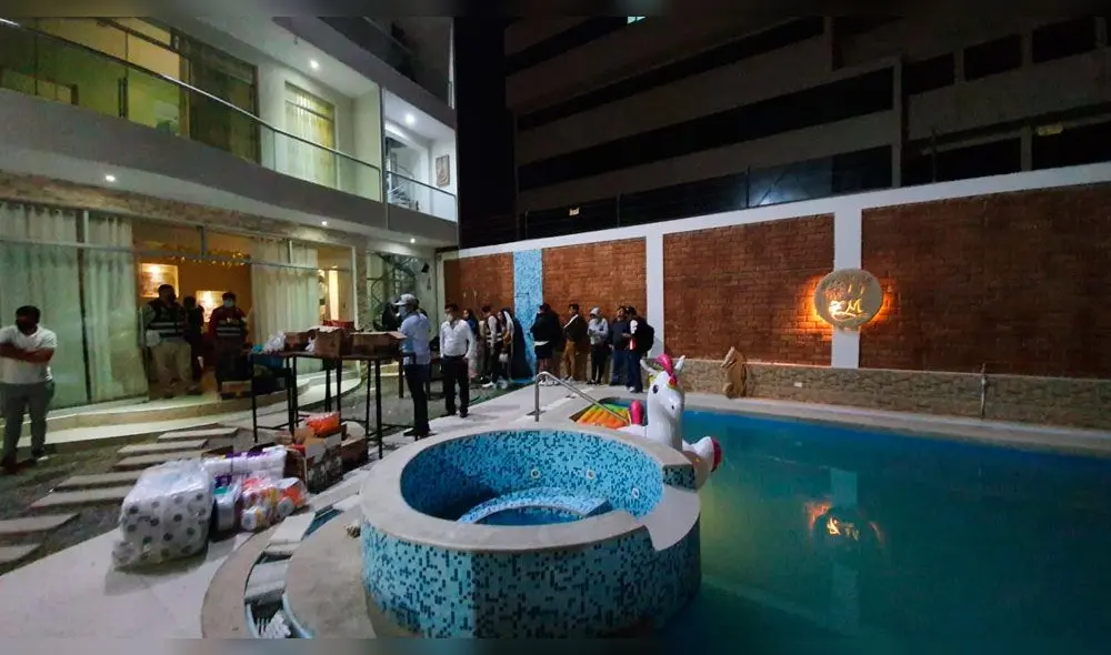 Policía intervino en fiesta realizada en prostíbulo clandestino de Chiclayo: Foto: PNP.