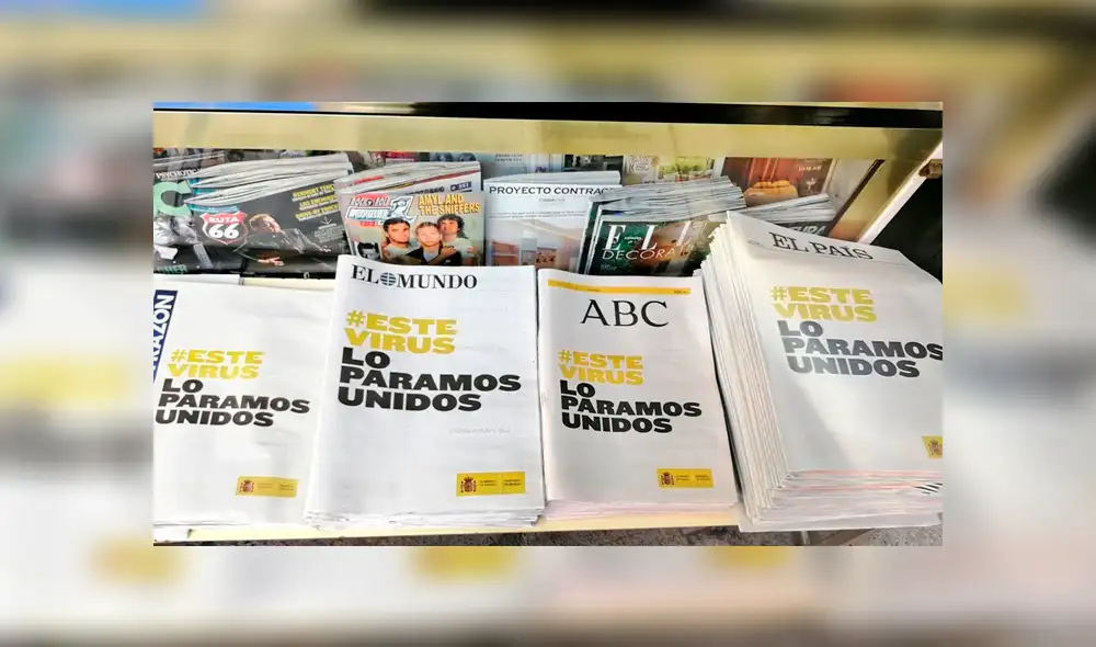 El día de hoy domingo, ya se veían en las calles los periódicos con el mensaje de la campaña #EsteVirusLoParamosUnidos. Foto: Difusión. El día de hoy domingo, ya se veían en las calles los periódicos con el mensaje de la campaña #EsteVirusLoParamosUnidos. Foto: Difusión.