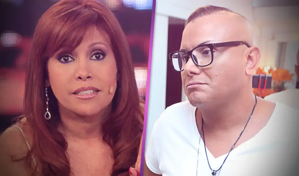 Magaly Medina encaró a Carlos Cacho por dudar de su ampay. Foto: Composición.