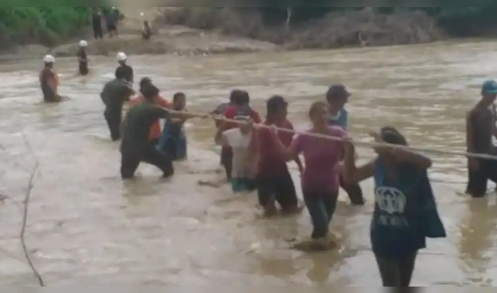 Lambayeque: rescatan a pobladores que se encontraban aislados en Motupe [VIDEO]