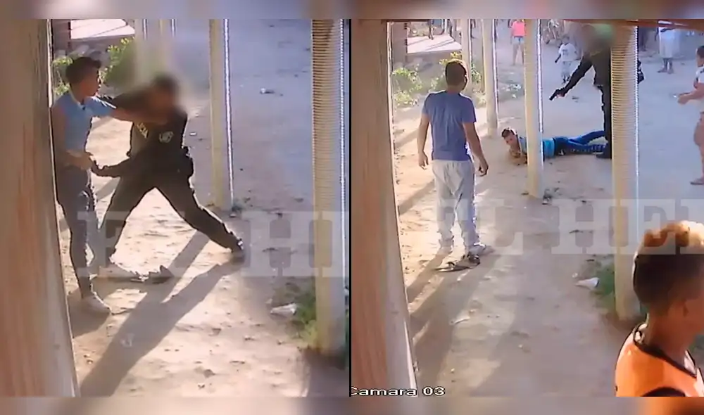 Colombia: Robó gaseosa, amenazó a policía con cuchillo y agente lo mató [VIDEO]