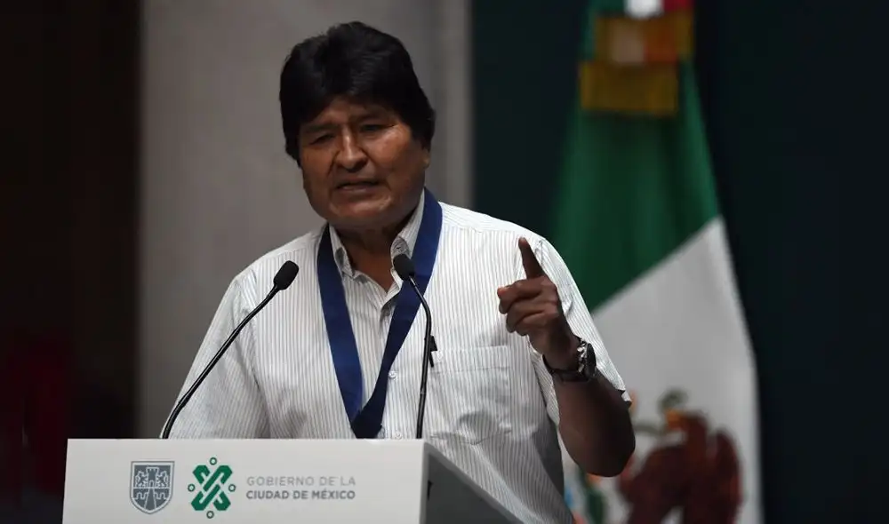 El exmandatario había señalado además que, si Arce logra la victoria, retornará a Bolivia al día siguiente de las elecciones. Foto: AFP. El exmandatario había señalado además que, si Arce logra la victoria, retornará a Bolivia al día siguiente de las elecciones. Foto: AFP.