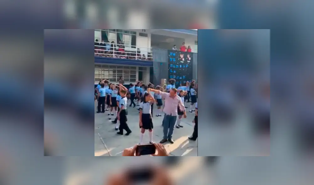 Facebook viral: padre ve que su hija no tiene pareja en actuación y baila con ella [VIDEO]