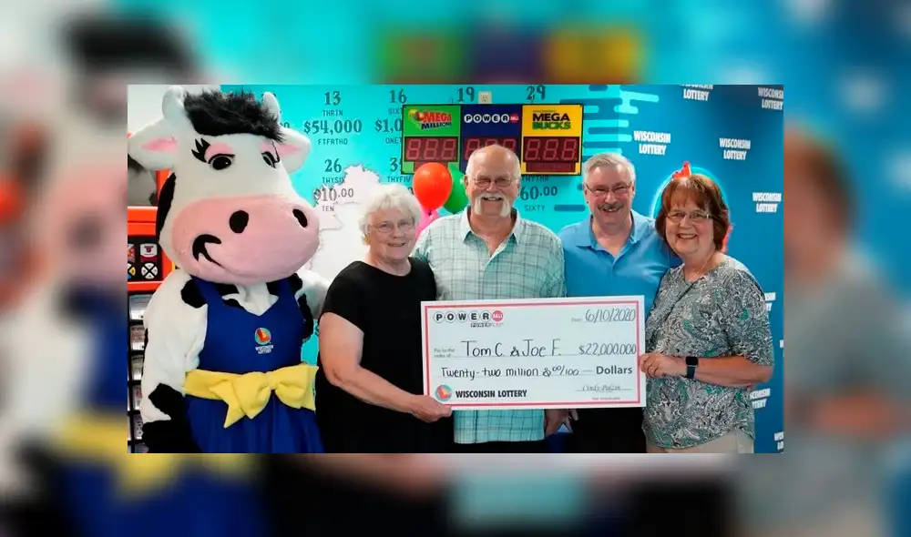 La promesa de casi tres décadas que un hombre le cumplió a un amigo después de ganar 22 millones dólares en la lotería. Foto: Wisconsin Lottery La promesa de casi tres décadas que un hombre le cumplió a un amigo después de ganar 22 millones dólares en la lotería. Foto: Wisconsin Lottery