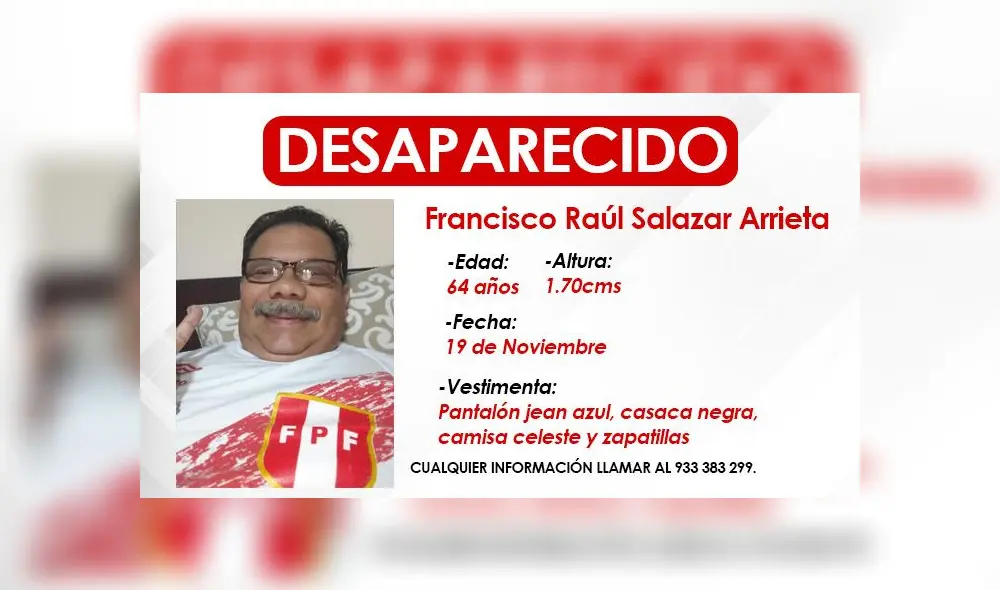 Hombre de 64 años se comunicó por última vez con su esposa el martes a las 8:30 p.m. Hombre de 64 años se comunicó por última vez con su esposa el martes a las 8:30 p.m.