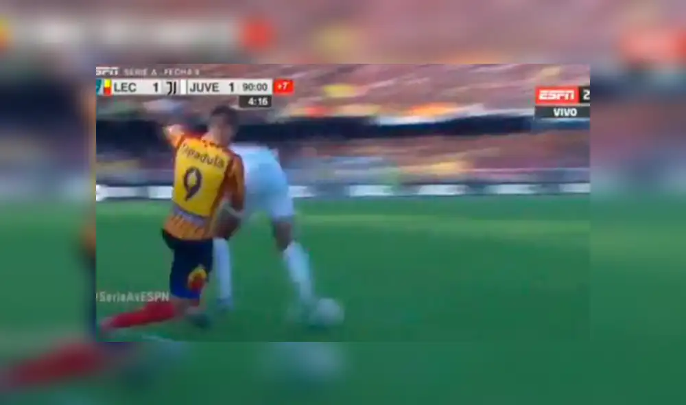 Gianluca Lapadula fue elogiado en cadena ESPN. Foto: Captura Gianluca Lapadula fue elogiado en cadena ESPN. Foto: Captura