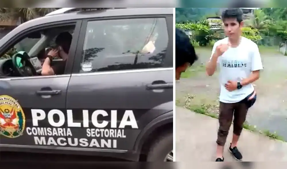 Hoy decidirán la suerte de los agentes policiales, que hallaron usando el patrullero para ir a tomar, en Loromayo - Carabaya.