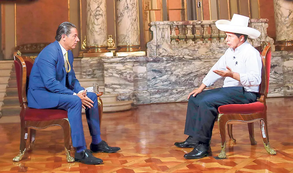 El dato. Las respuestas del presidente Pedro Castillo ante CNN sobre una eventual salida al mar para Bolivia que podrían llevarlo a la inhabilitación de la función pública. El dato. Las respuestas del presidente Pedro Castillo ante CNN sobre una eventual salida al mar para Bolivia que podrían llevarlo a la inhabilitación de la función pública.