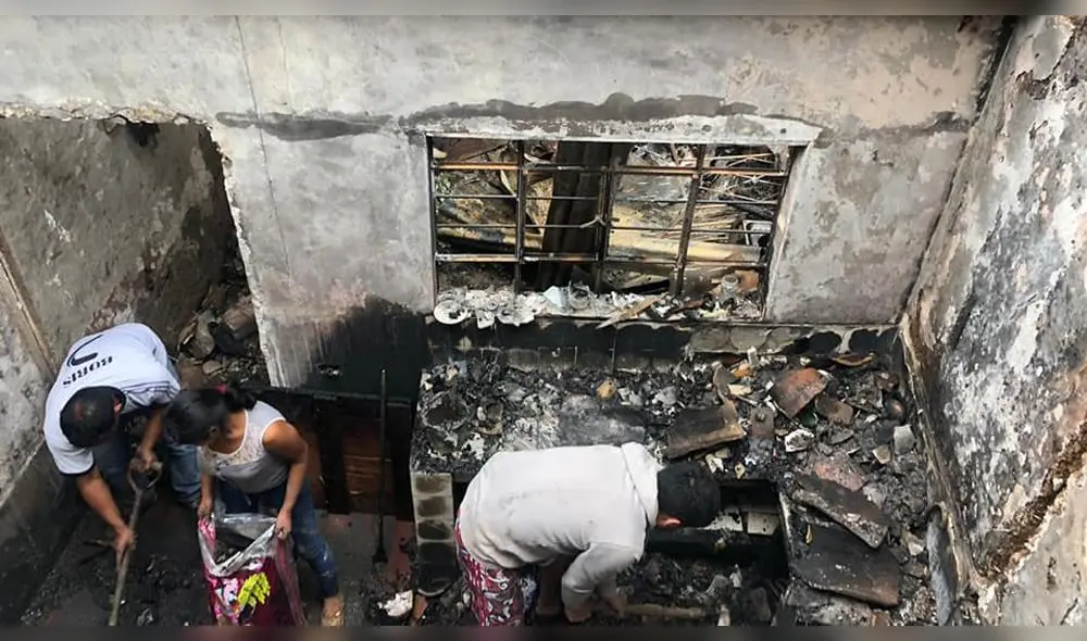 Incendio de vivienda en Cajabamba Incendio de vivienda en Cajabamba