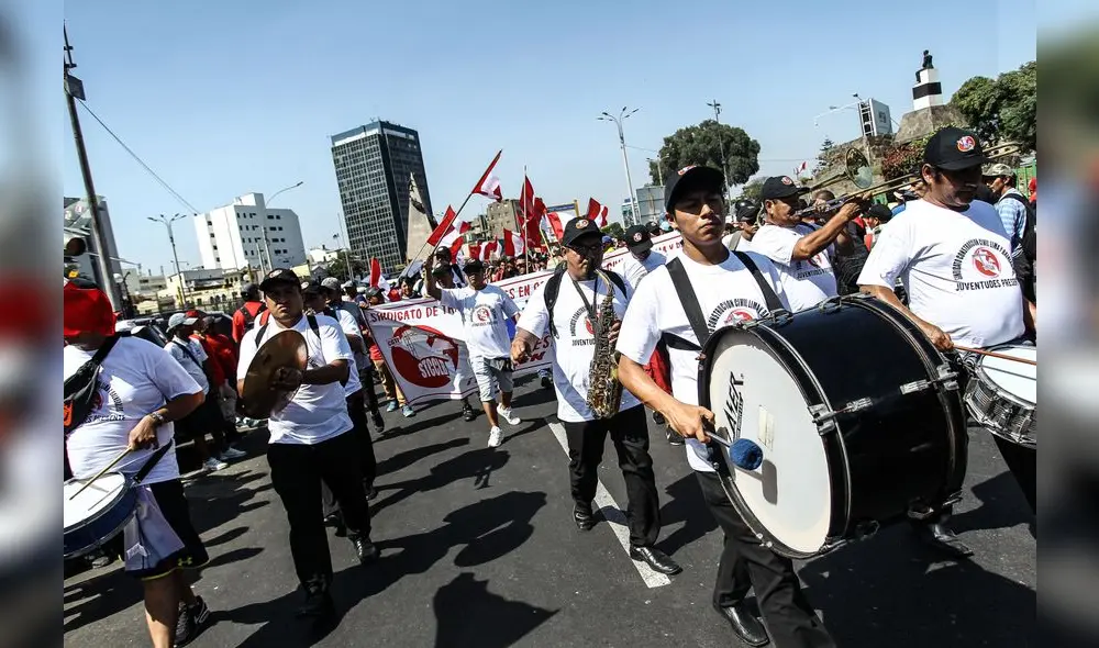  CGTP marcharon contra la reforma laboral [FOTOS]