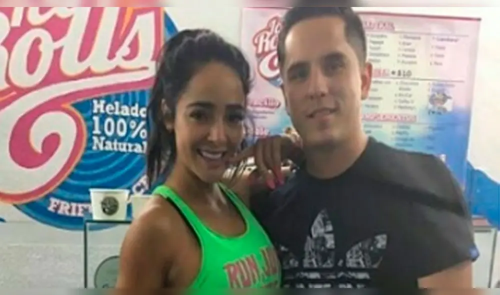 Brian del Prado y la cantante Manelyk