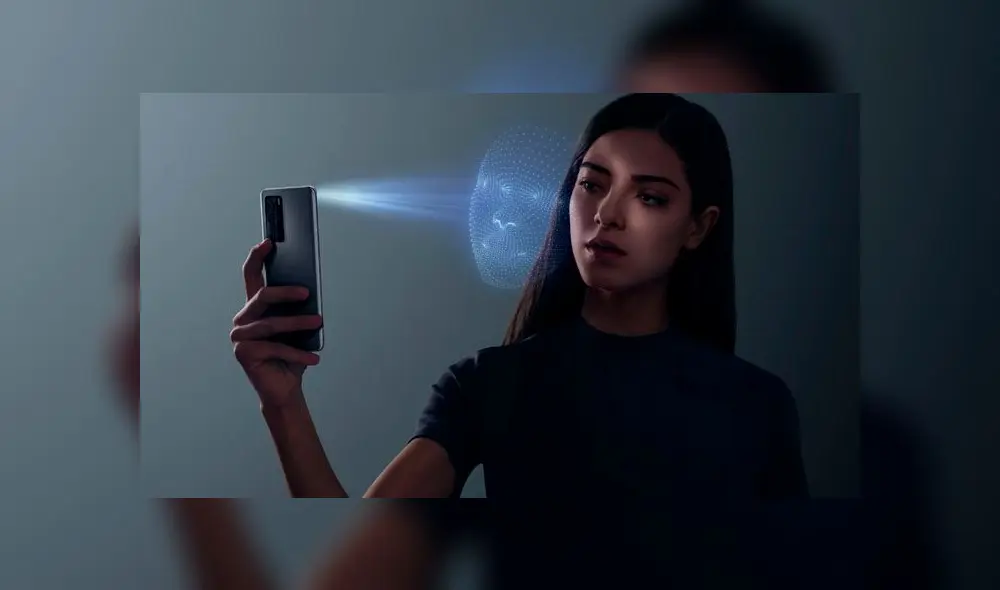 Bloqueo facial en el Huawei P40 Pro.