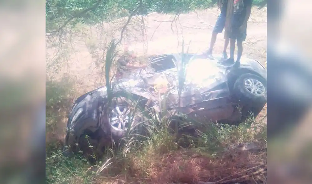 Patrullero sufre accidente