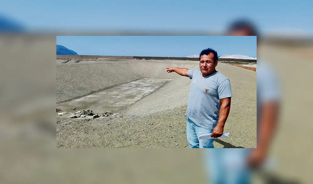 Abandonan obra de saneamiento hace más de un año