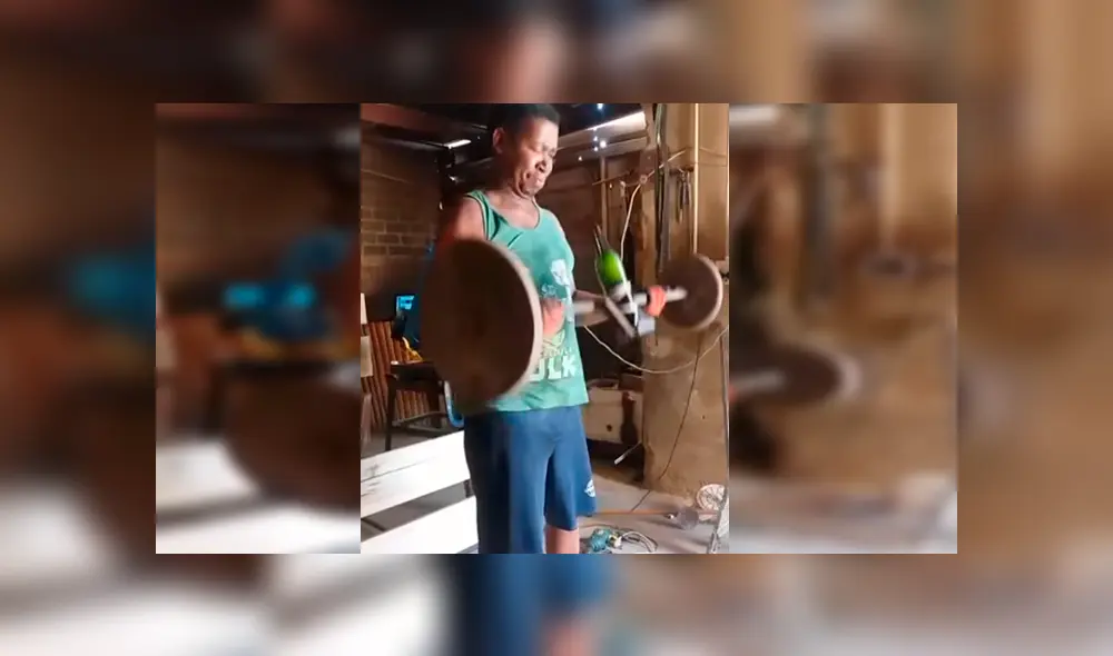 En Facebook, un hombre quería hacer ejercicios en su hogar y no tuvo mejor idea que motivarse con una botella de alcohol. En Facebook, un hombre quería hacer ejercicios en su hogar y no tuvo mejor idea que motivarse con una botella de alcohol.