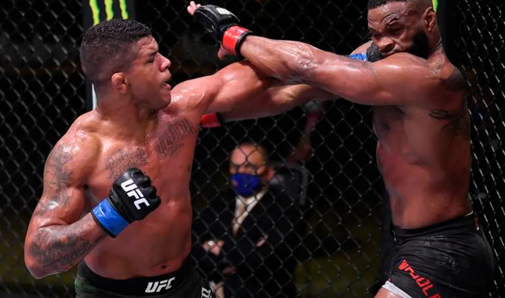 Gilbert Burns venció por decisión unánime a Tyron Woodley en UFC Fight Nigh. Foto: UFC