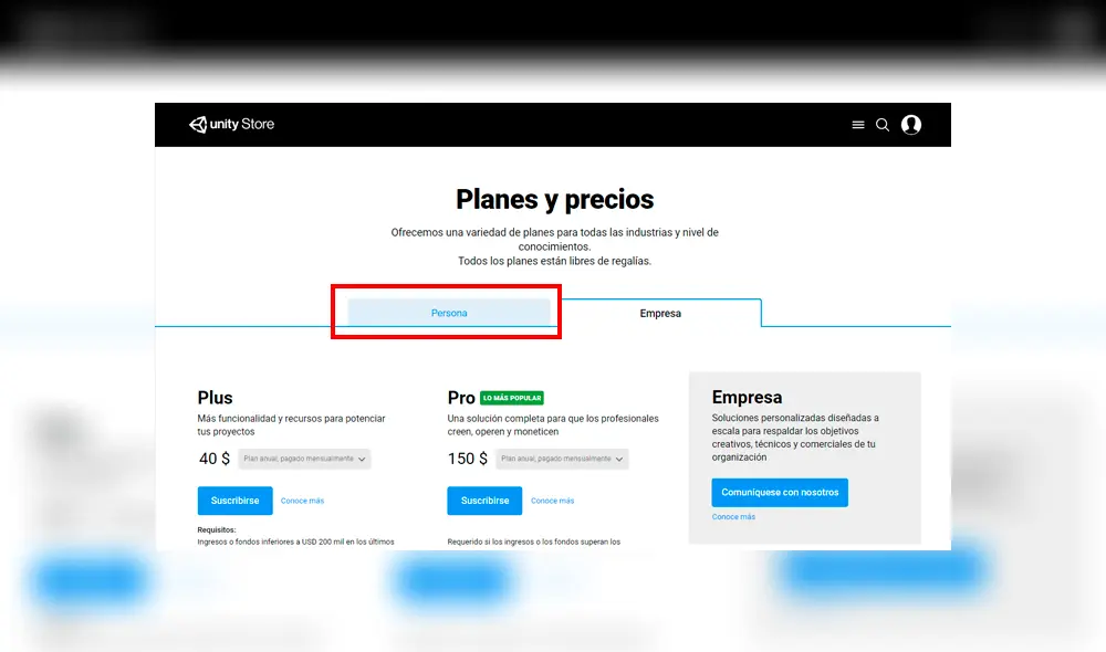 Sigue los pasos para descargar Unity con el curso "Unity Learn Premium" gratis.