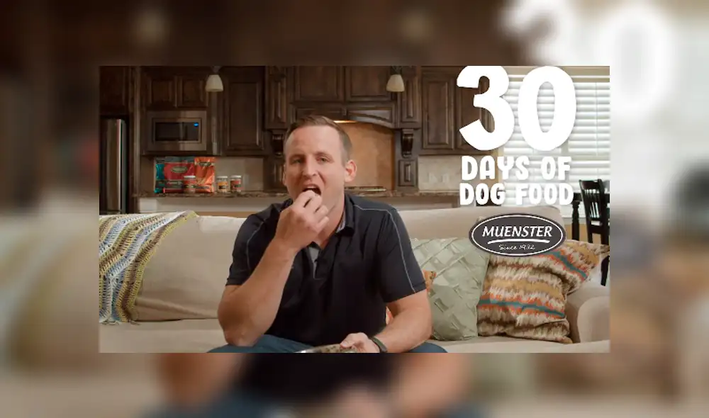 Un hombre se hizo un reto personal en YouTube y se alimentó durante un mes con comida para perros.