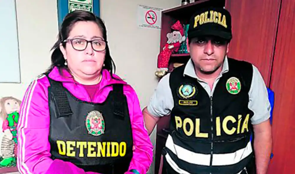 Detenida. Beatriz Gómez Carranza, fiscal del Santa. Detenida. Beatriz Gómez Carranza, fiscal del Santa.